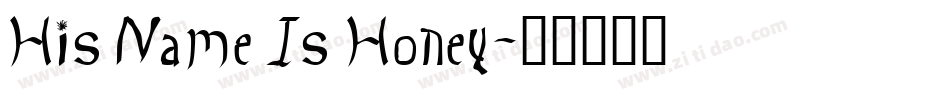 His Name Is Honey字体转换